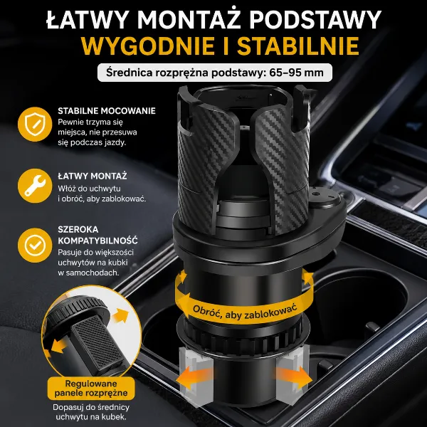 AutoCup™ - UCHWYT SAMOCHODOWY 2w1